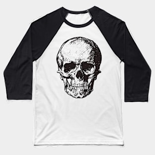 Skull Sketch Baseball T-Shirt